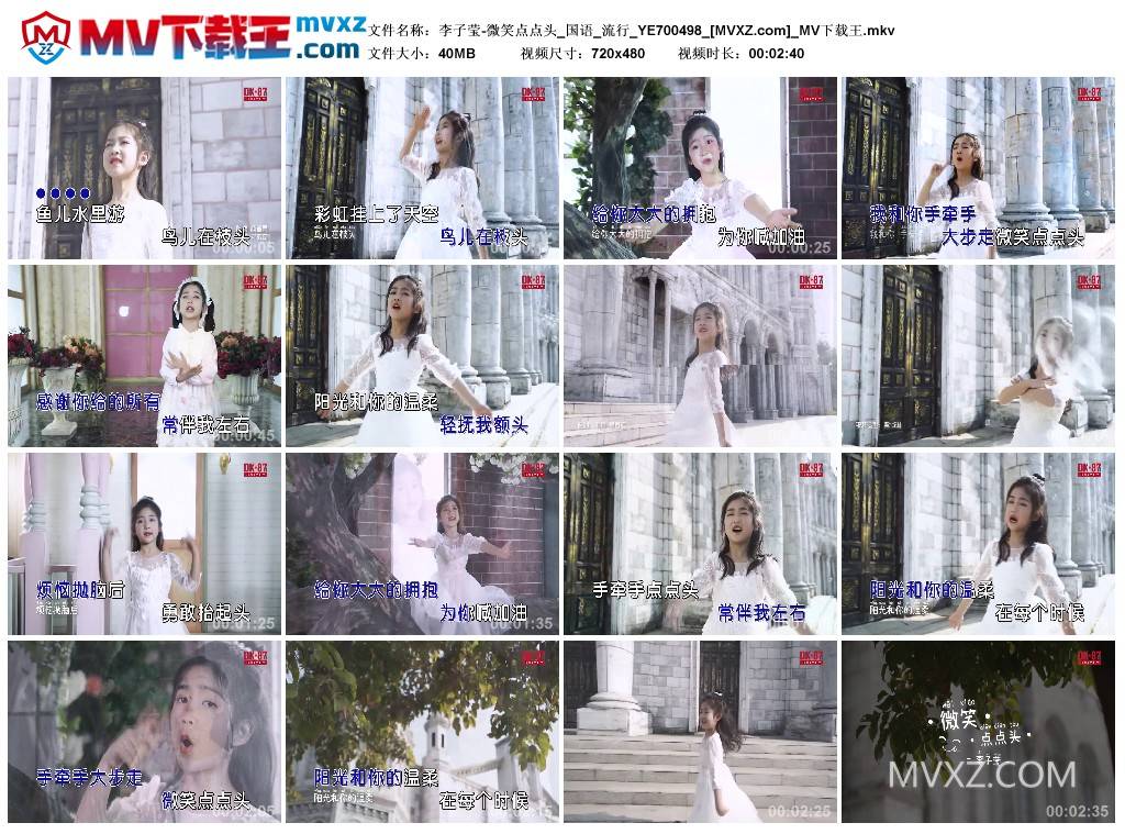 李子莹-微笑点点头_国语_流行_YE700498